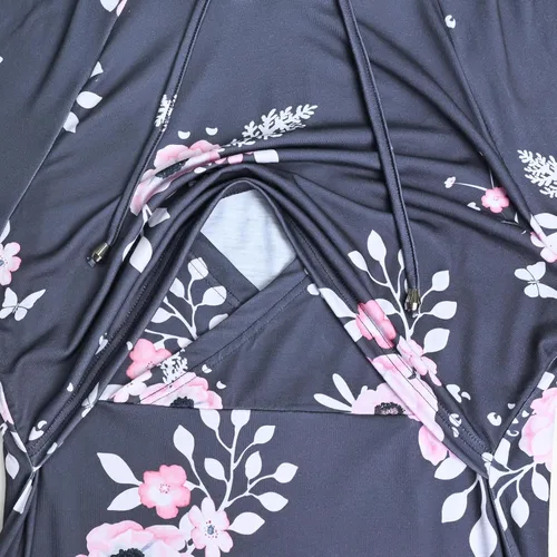 Miniatura 84 de GINKANA Sudadera con capucha para mujer, manga larga, lactancia materna, ropa casual