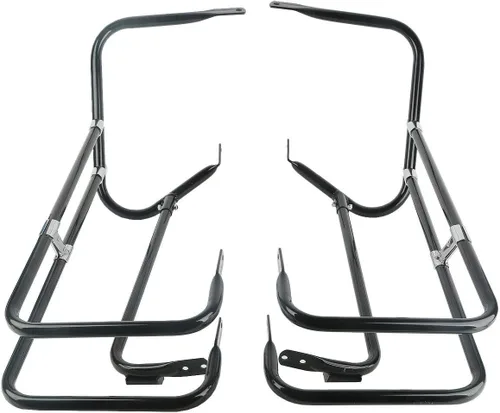 TCT-MOTORPARTS Soporte de Montaje en Riel para Guardabarros de Bolsa para Harley Touring 1997-2008 FLHR y FLHT (Reemplazo H-D#91216-97)