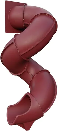 Tobogán Turbo Twister de 9 pies para juegos – Aventura retorcida, paseo suave y seguro | TUSK Strong℠ (borgoña)