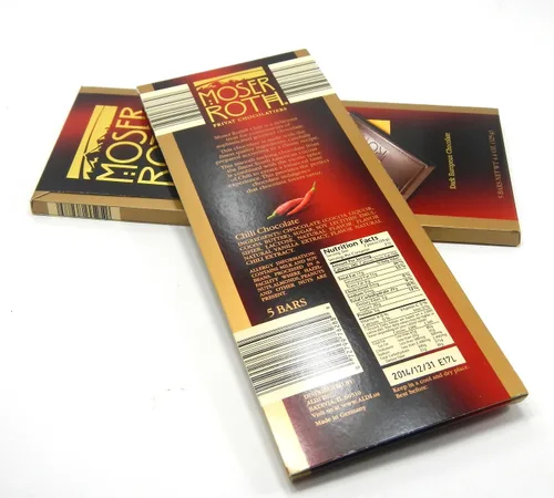 Miniatura 2 de Moser Roth Barras de chocolate negro alemán- Chili (paquete de 2)