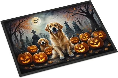 Miniatura 36 de Caroline's Treasures DAC2011MAT - Felpudo de Halloween espeluznante con diseño de Beagle, de 18 x 27 pulgadas, para interiores y exteriores
