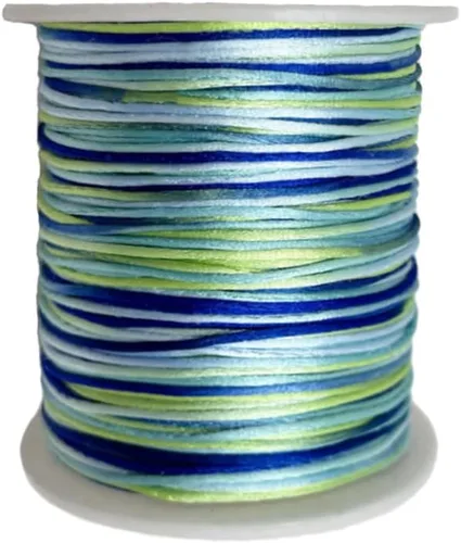 Miniatura 11 de Cordón de nailon teñido de 0.039 pulgadas x 100 yardas, hilo de cuentas para collares de macramé de cola de ratón, pulseras de amistad, fabricación