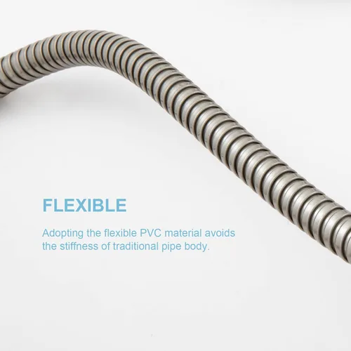 Miniatura 4 de OFFO Manguera de ducha, níquel cepillado de 100 pulgadas, sin torceduras, accesorio de manguera de ducha de mano galvanoplastia, manguera flexible