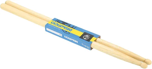 PATIKIL Baquetas de madera de roble antideslizante empuñaduras para tambor 5A para batería Instrumento Musical Percusión Gris 1 Par
