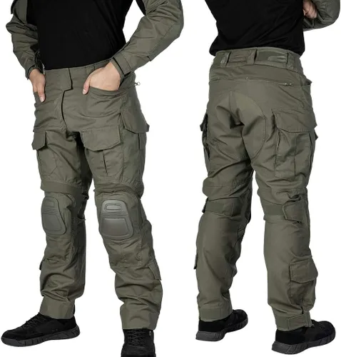 Miniatura 2 de IDOGEAR Pantalones de combate G3 Camo Pantalones con rodilleras Pantalones tácticos para hombre, múltiples bolsillos con gancho y bucle ajustador