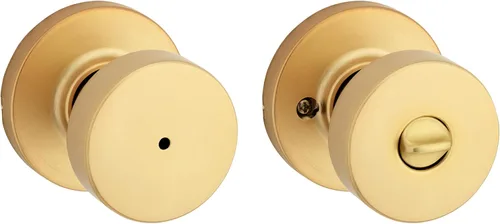 Miniatura 41 de Kwikset Pismo - Pomo de puerta redondo simulado, manija de un solo lado para armarios, puertas dobles francesas y despensa, pomo de puerta