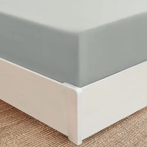 Miniatura 25 de Mellanni Sábana bajera ajustable de bolsillo extra profundo Twin XL – Sábanas de cama de la Colección Icónica con bolsillo profundo de hasta 21 1394