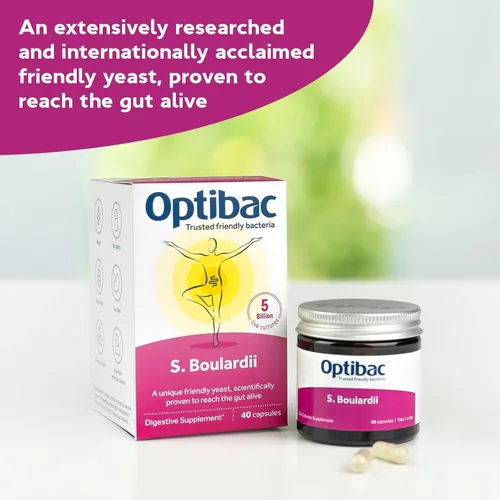 Miniatura 2 de Saccharomyces Boulardii - Suplemento probiótico digestivo vegano científicamente probado, 5 mil millones de UFC - 40 cápsulas
