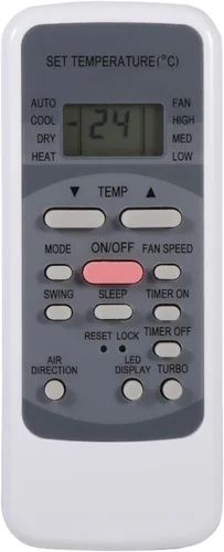 R51M/E Control remoto de repuesto universal para Midea R51 Series R51/E R51/CE R51M/CE R51D/E R51M/BGE R51M/BGE R51M/BGE Aire acondicionado