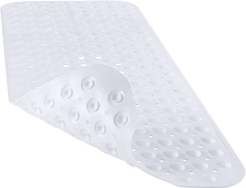 Miniatura 21 de YINENN Tapete de ducha para bañera de 40 x 16 pulgadas, antideslizante y extragrande, tapete para bañera con ventosas, lavable a máquina