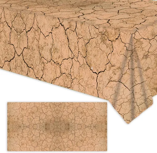 Manteles de pared vintage con diseño de roca, suministros para decoración de granja, estilo desierto, color gris y marrón, 53 x 98 pulgadas
