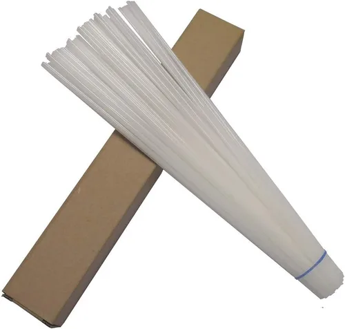 Miniatura 3 de Varillas de soldadura de plástico de polietileno de alta densidad de color blanco - 52 pies de longitud, 0.2 pulgadas de ancho x 0.1 pulgadas de alto