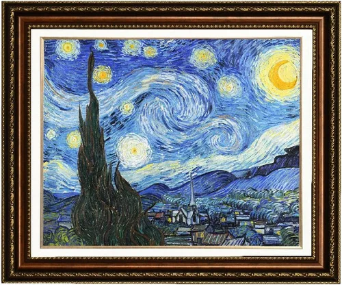 Miniatura 13 de ELITEART- Noche estrellada por Vincent Van Gogh Reproducción de pintura al óleo Giclée Wall Art Impresiones en lienzo