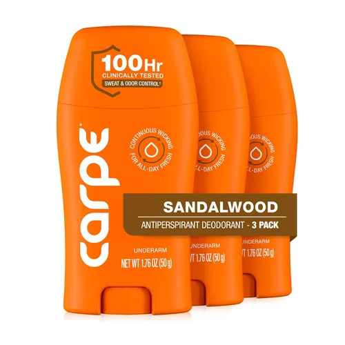Miniatura 12 de Carpe Desodorante antitranspirante para axilas, antitranspirante extra fuerte para hombres con control de sudor de 100 horas, desodorante
