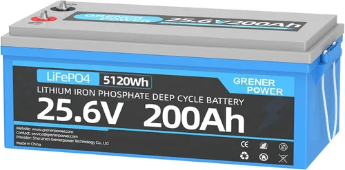 Miniatura 8 de 12 V/100 Ah Batería de litio LiFePO4 - Batería BCI Grupo 24, 15000 ciclos, células cilíndricas de grado A+ incorporadas y BMS de 100 A, ideal