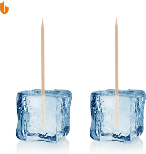 Miniatura 5 de Urbanstrive Soporte resistente y seguro para palillos de dientes con 800 palillos de dientes de madera natural para limpieza de dientes, decoración