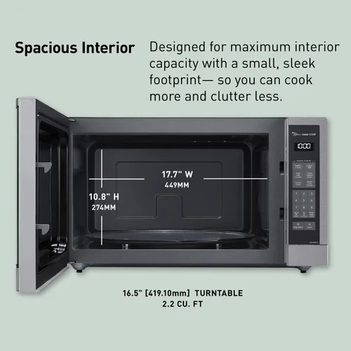 Miniatura 5 de Horno de microondas Panasonic., acero inoxidable