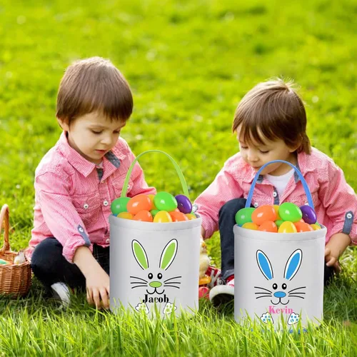 Miniatura 2 de Cesta de Pascua personalizada, cestas de Pascua Touber para niños y niñas, cestas de Pascua para niños, cesta de Pascua personalizada, regalos
