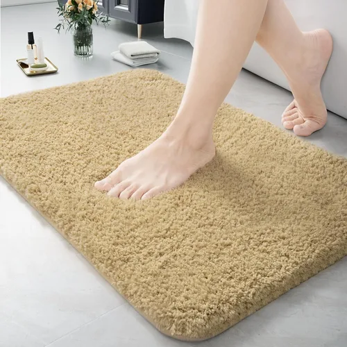 Miniatura 47 de LOCHAS - Tapete de baño de 24x70 pulgadas, suave, grueso y absorbente, hecho de microfibra, para el baño, lavable a máquina, tapete antideslizante