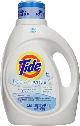 Miniatura 21 de Tide Free & Gentle - Detergente líquido suave para ropa, 64 cargas