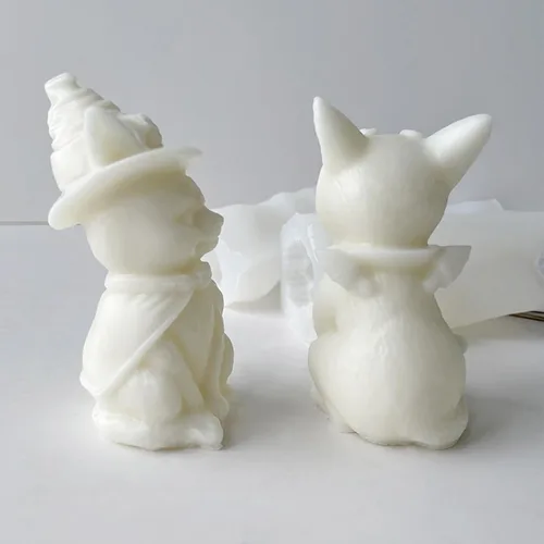 Miniatura 3 de Molde de vela de Halloween para hacer velas, molde de silicona 3D para fundición de resina, bricolaje yeso, arcilla polimérica, decoración del hogar