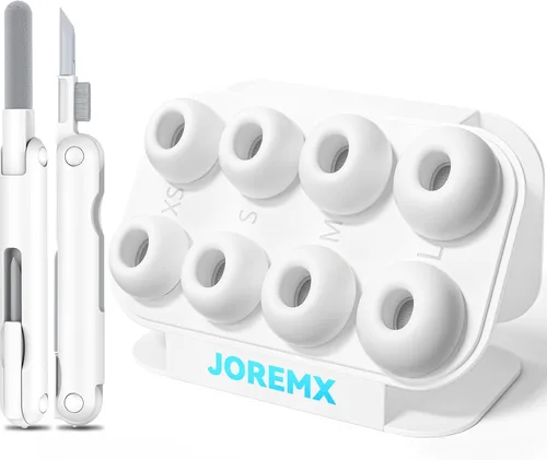 Miniatura 9 de 4 pares de almohadillas de silicona de repuesto para AirPods Pro 1st/2nd (2019/2022/2023) con bolígrafo de limpieza, agujero de reducción de ruido