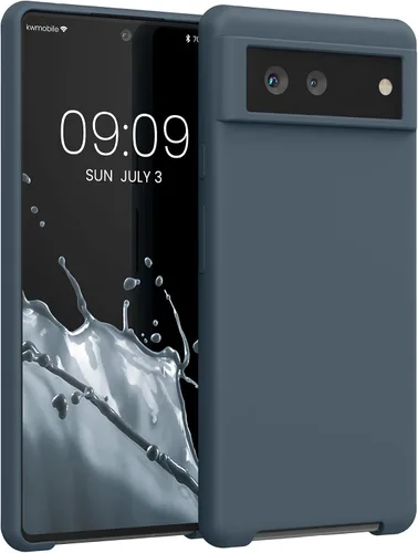 Miniatura 564 de kwmobile Funda Compatible con Google Pixel 6 Pro - Funda de teléfono de silicona TPU con acabado suave - Azul Arrecife