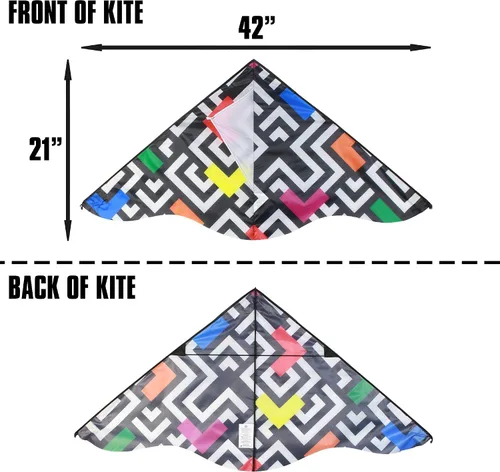 Miniatura 3 de X Kites DLX Delta Nylon Kite, 42 Inch Wide Delta Kites