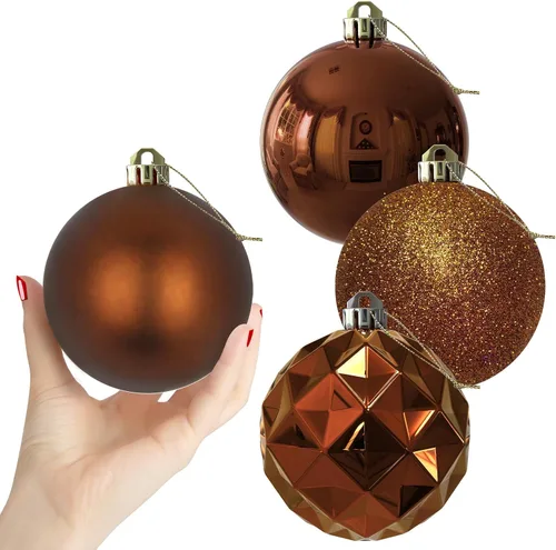 Miniatura 84 de Bolas de Navidad Grandes de 3.2" en Azul Bebé - Adornos para Árbol de Navidad, Bolas Colgantes Inastillables para Cumpleaños, Halloween, Boda