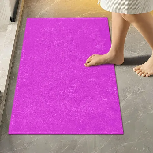 Miniatura 76 de Alfombra de baño amarilla, suave, absorbente, lavable a máquina, juego de alfombras de baño antideslizantes para puerta de baño, dormitorio