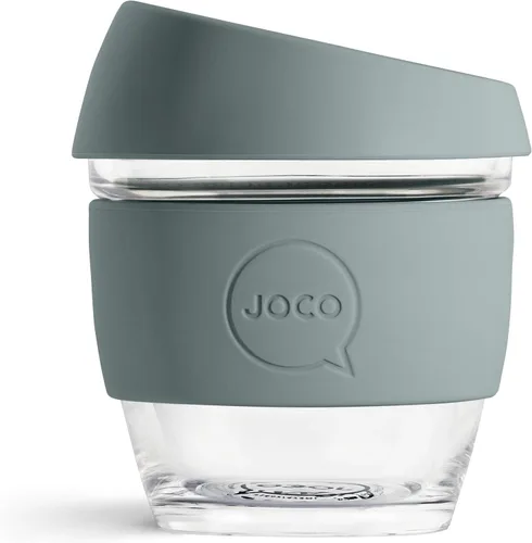 Miniatura 12 de JOCO Taza 4oz - Taza clásica reutilizable de vidrio de borosilicato eco-innovador - (Mood Indigo)
