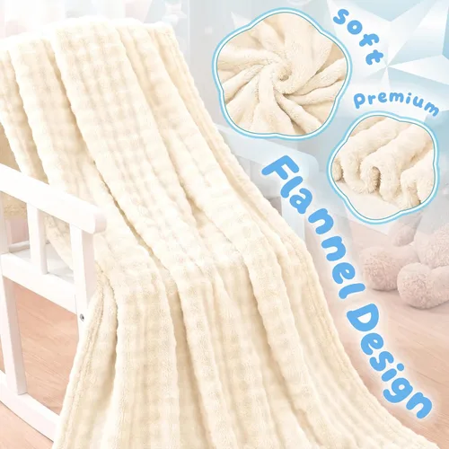 Miniatura 6 de Fleece Baby Blanket for Girls Boys, Soft Cozy Cute Infant Toddler Receiving Blankets for Bedding Crib Stroller, Baby Shower Birthday Newborn Gifts