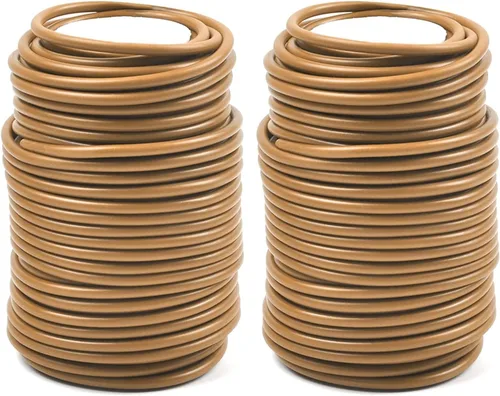 Miniatura 14 de Decoroca Lazos suaves para plantas de apoyo, alambre reutilizable impermeable de 65.6 pies, giro de jardín de 0.138 in, para plantas de interior y 1