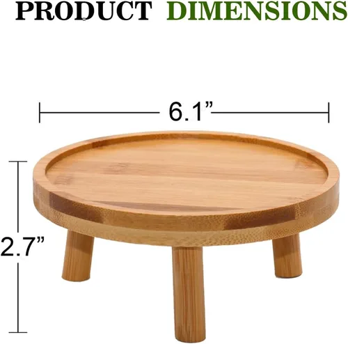 Miniatura 4 de ARTORA - Soporte para plantas estilo moderno de mediados de siglo, soporte de madera para plantas de interior, elevador de macetas para suculentas