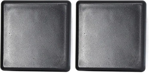 Miniatura 11 de Tapa cuadrada negra de plástico de 4 x 4 pulgadas, tapón de acabado, tapa de extremo de tubo de tubo, universal para silla duradera (20)