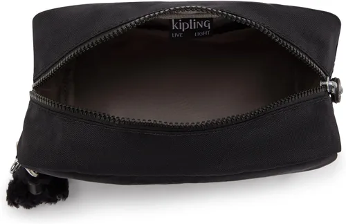 Miniatura 3 de Kipling Gleam - Bolsa de cosméticos de peltre metálico para mujer, Negro (Black Noir)