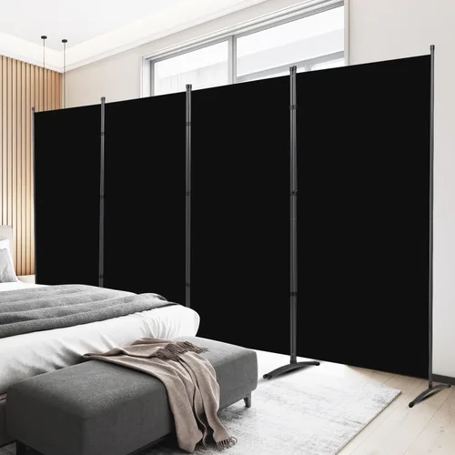 Miniatura 15 de Divisor de habitación, pantalla de privacidad de un solo panel, 71 x 72 pulgadas de alto, divisor grande para separación de habitaciones, tela
