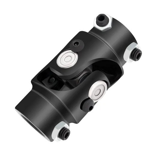 COOL STAR 3/4"-30 Spline x 3/4" DD Junta Universal de Dirección Negra de Una Sola Junta en U de Eje 83mm (3-1/4") Ángulo de Trabajo Universal