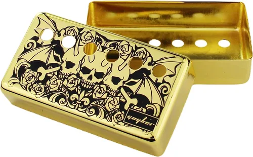 Miniatura 5 de Guyker Humbucker - Cubierta de pastilla (1.969 in/2.047 in espacio entre postes) – Puente de cuproníquel y pastillas para el cuello, piezas
