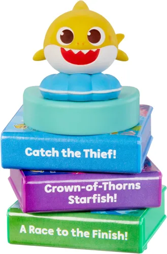 Miniatura 3 de Little Tikes Story Dream Machine - Colección Baby Shark Heroes, Hora de cuentos, libros, personaje de audio, regalo de juguete para niños pequeños