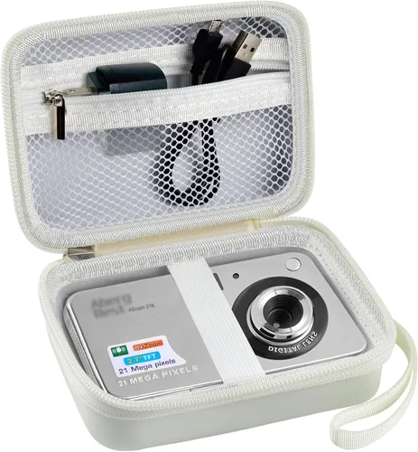 Miniatura 11 de GWCASE Funda para cámara digital compatible con CAMKORY/para YISENCE/para VAHOIALD/para Kodak Pixpro/para Canon PowerShot ELPH 180 190/para Sony Rosa