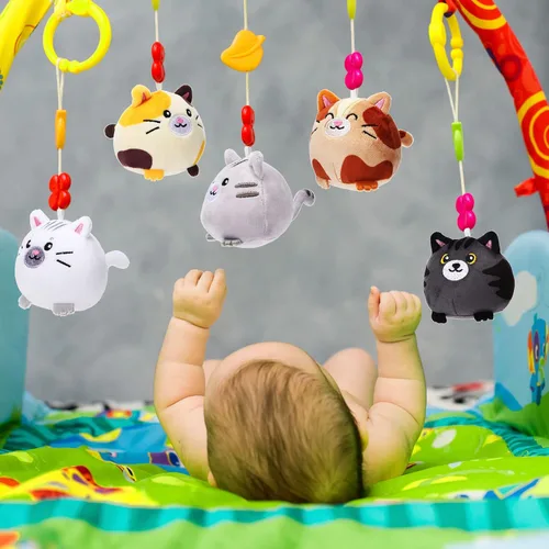 Miniatura 7 de Libima 9 piezas mini llaveros de animales de peluche de 3.15 pulgadas, pequeños adornos lindos de felpa, juguetes a granel para baby shower
