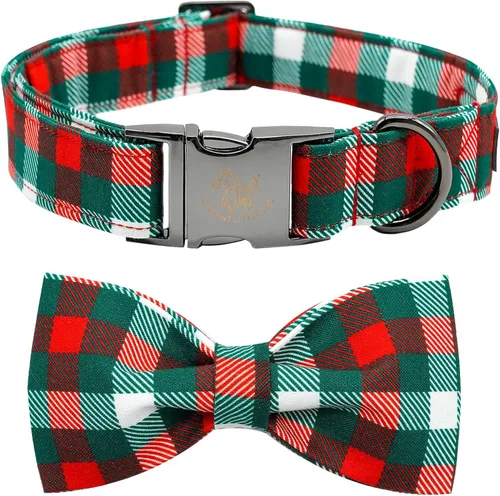 Miniatura 37 de Elegante collar para perro con moño Floral Vintage, cómoda pajarita para perro, collar de perro con lazo Collar ajustable para perros pequeños