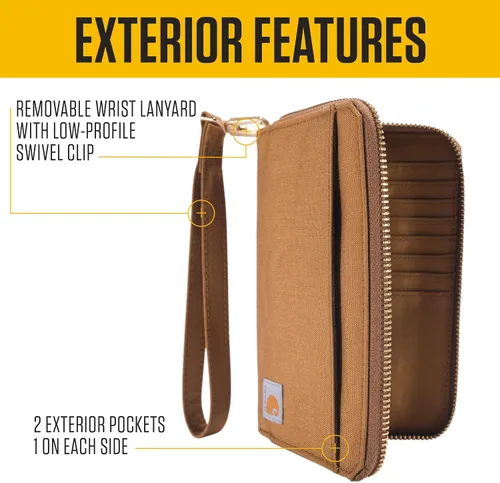 Miniatura 3 de Carhartt Carteras de embrague planas de lona casuales para mujer