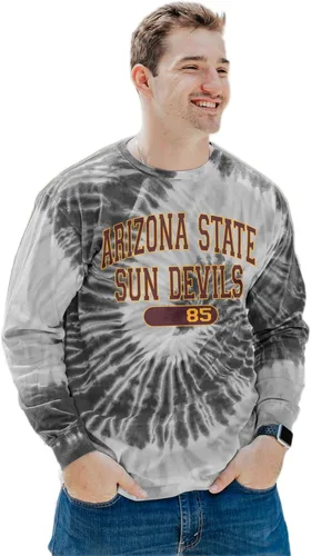 Miniatura 28 de Blue 84 Camiseta de manga larga con licencia oficial de la NCAA para mujer, teñido anudado