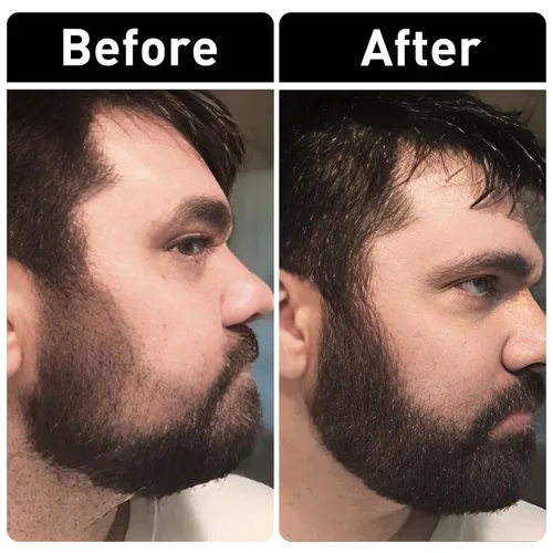 Miniatura 2 de 2 lápices de barba para hombres, a prueba de sudor, resistente al agua, de larga duración y acabado natural, con forma de reparación de bigote Negro