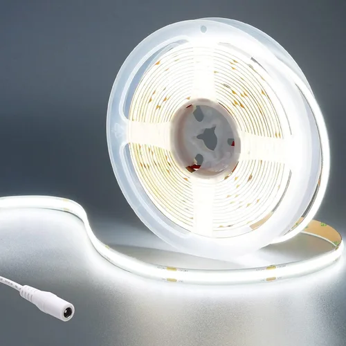 Miniatura 16 de Tira de Luces LED COB de 49.2 pies/15M CC 24V Blanco Frío 6000K 5760LEDs CRI 93+ 11000lm Brillo Uniforme IP20 No Impermeable Luces de Cinta LED
