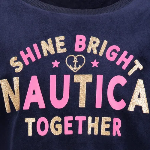 Miniatura 2 de Nautica Sudadera de forro polar con cuello redondo para niñas