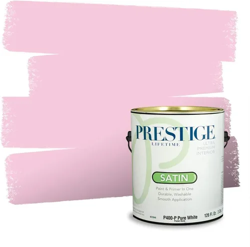 Miniatura 65 de Prestige Paints Pintura exterior e imprimación en uno, 1 galón, plano, coincidencia comparable de Valspar* Amber Rose*