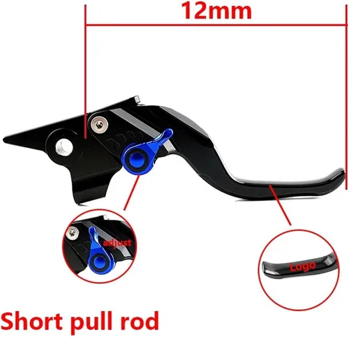 Miniatura 6 de 2025 New Brake Clutch Lever Motorcycle CNC Adjustable Brake Clutch Levers Compatible with Yamaha FZ8 FZ 8 Fz8 FAZER 2011-2015(Long Black)